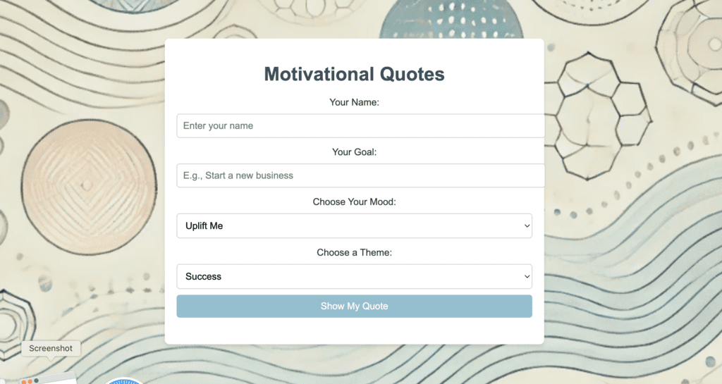 Motivational Quotes Generator